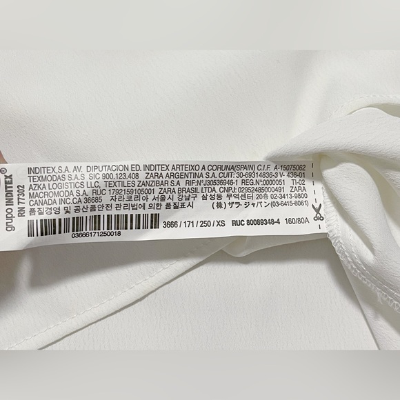 Zara Long Sleeve Blouse with Covered Buttons - Picture 12 of 12